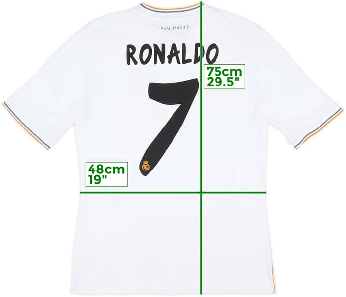 2013-14 Real Madrid Home Shirt Ronaldo #7 - 5/10 - (M)