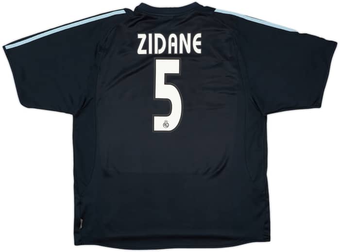 2003-04 Real Madrid Away Shirt Zidane #5 - 8/10 - (XL)