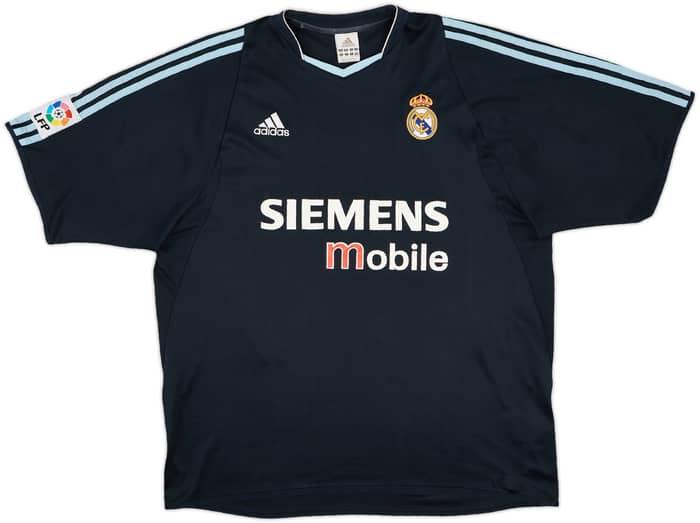 2003-04 Real Madrid Away Shirt Zidane #5 - 8/10 - (XL)