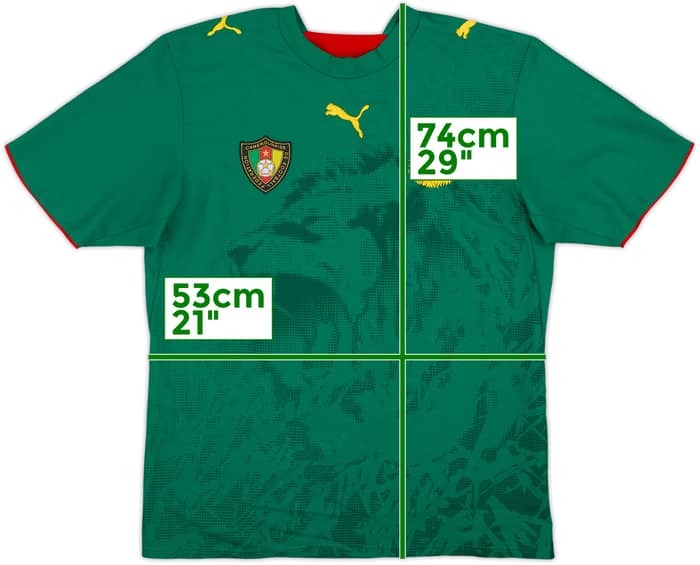 2006-08 Camerún Camiseta Local - 8/10 - (L)