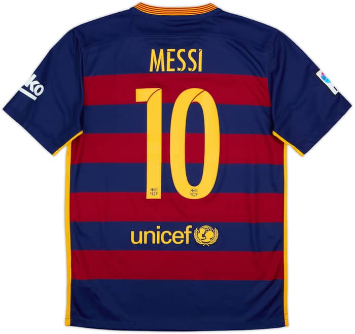 2015-16 Barcelona Home Shirt Messi #10 - 9/10 - (M)