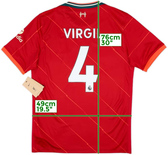 2021-22 Liverpool Home Shirt Virgil #4 (M)