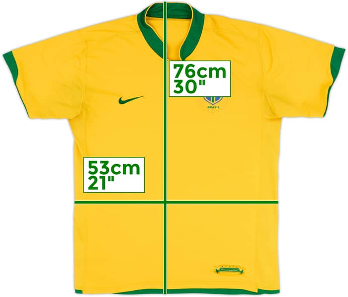 2006-08 Brazil Home Shirt - 4/10 - (M)