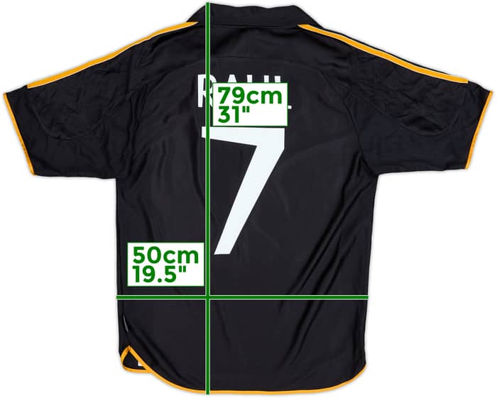 1999-01 Real Madrid Away Shirt Raul #7 - 7/10 - (M)