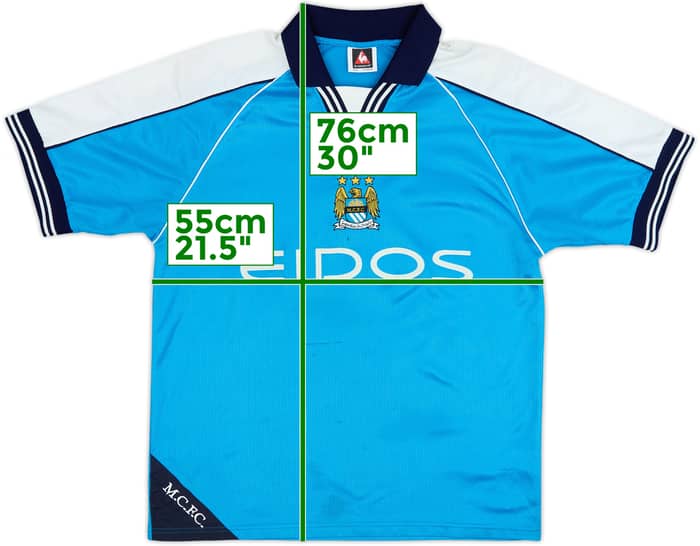 1999-01 Manchester City Home Shirt - 5/10 - (M)