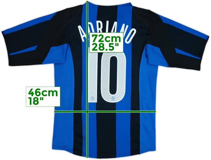 2004-05 Inter Milan Home Shirt Adriano #10 - 9/10 - (S)