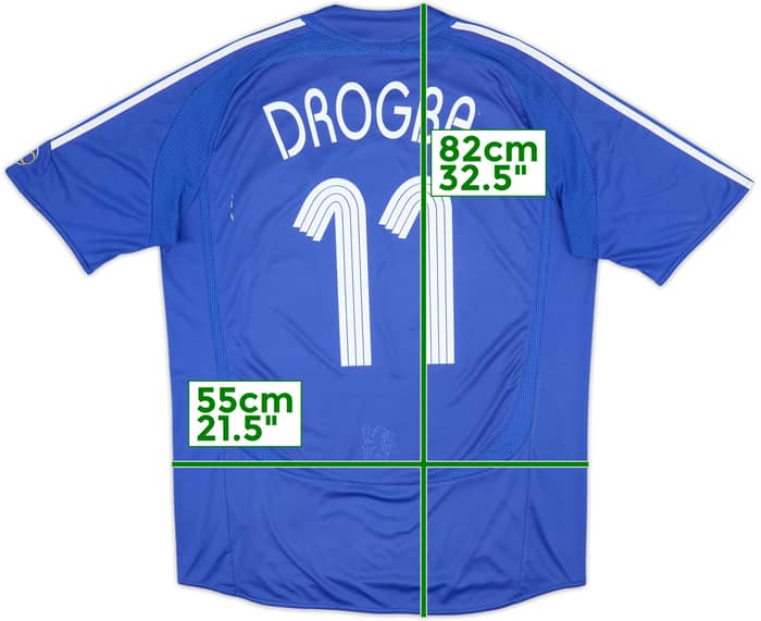 2006-08 Chelsea Home Shirt Drogba #11 - 5/10 - (L)