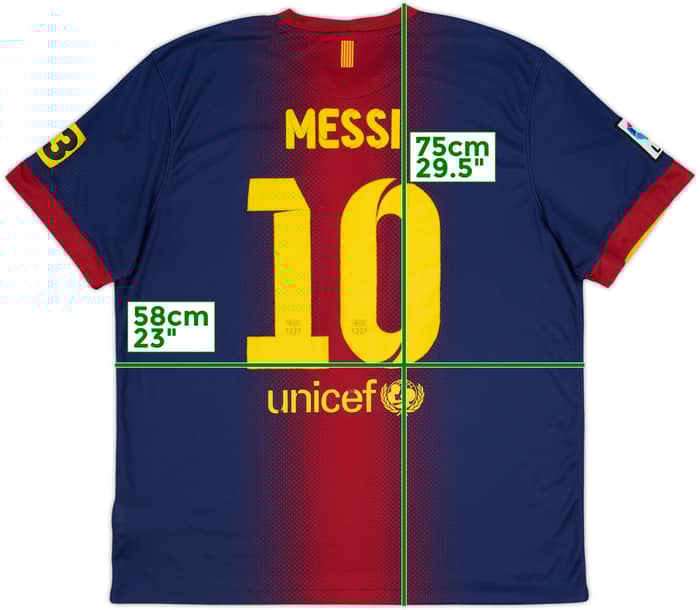 2012-13 Barcelona Home Shirt Messi #10 - 5/10 - (XL)