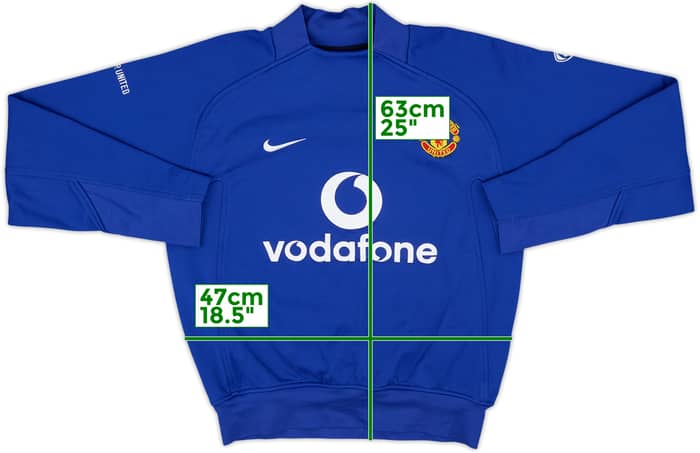 2005-06 Manchester United Nike Drill Top - 8/10 - (S)