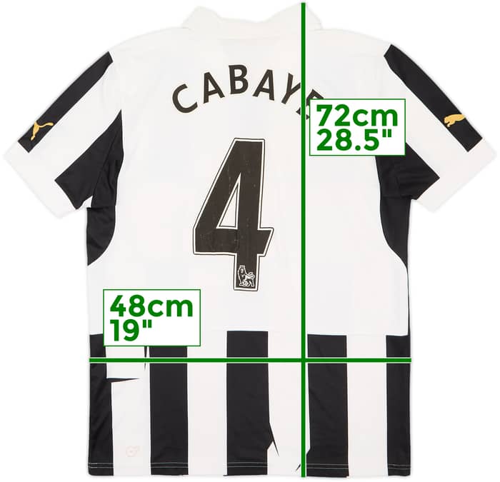 2012-13 Newcastle Home Shirt Cabaye #4 - 6/10 - (M)