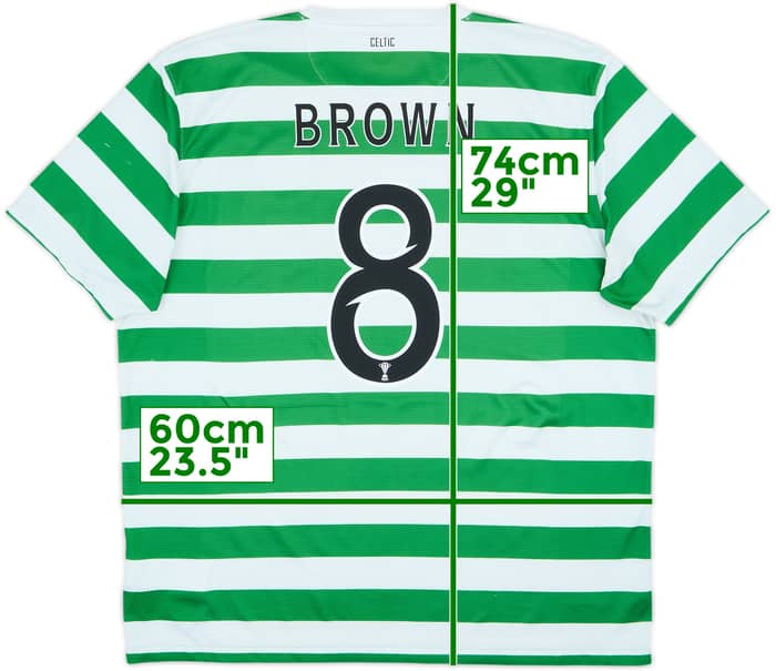 Camiseta de local '125th Anniversary' del Celtic 2012-13 Brown #8 - 6/10 - (XL)