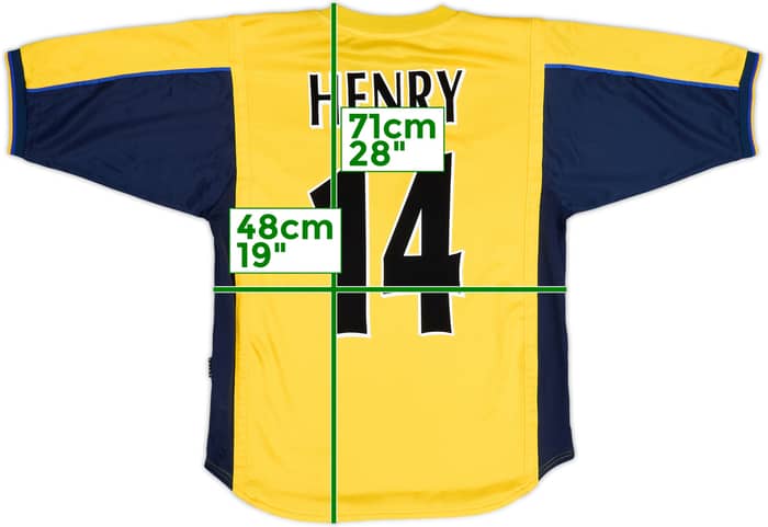 1999-01 Arsenal Away Shirt Henry #14 - 9/10 - (S)