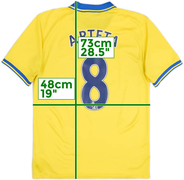 2013-14 Arsenal Away Shirt Arteta #8 - 6/10 - (M)