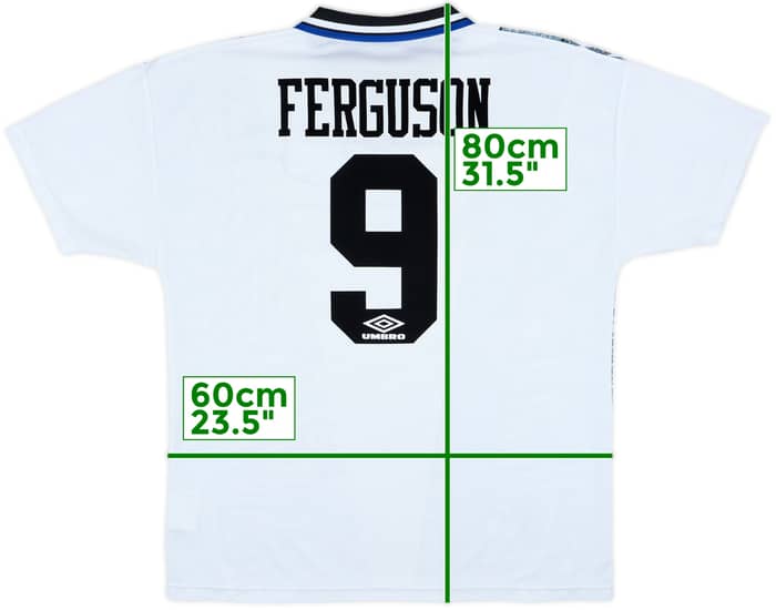 1994-95 Everton Away Shirt Ferguson #9 - 8/10 - (XL)