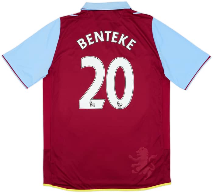 2012-13 Aston Villa Home Shirt Benteke #20 - 6/10 - (L)