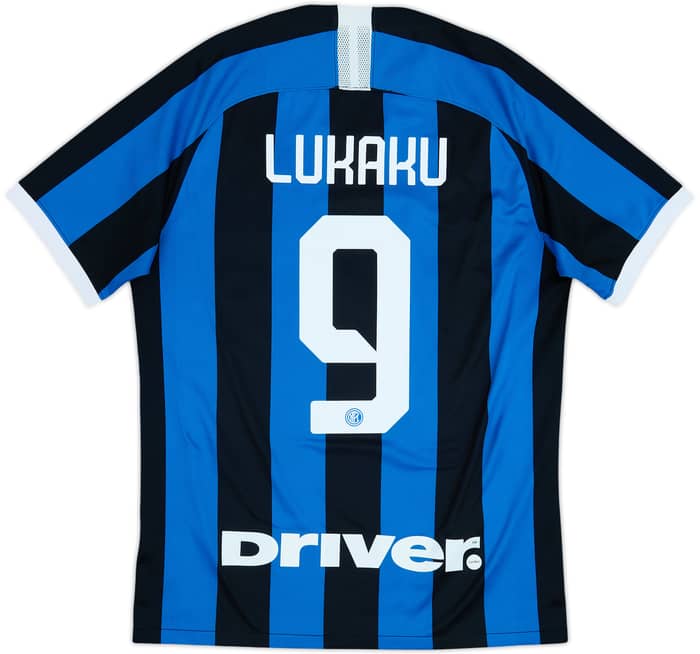 2019-20 Inter Milan Home Shirt Lukaku #9 - 9/10 - (M)