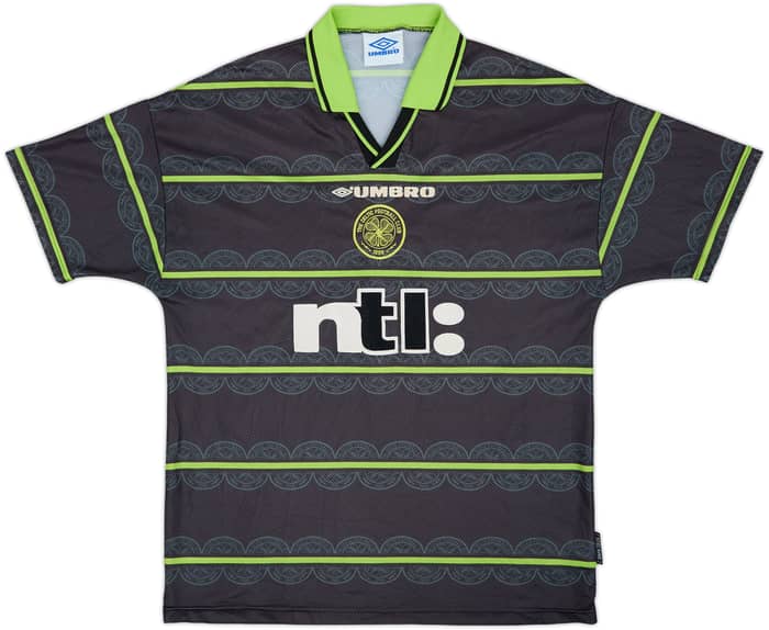 1998-99 Celtic Away Shirt Larsson #7 - 7/10 - (L)