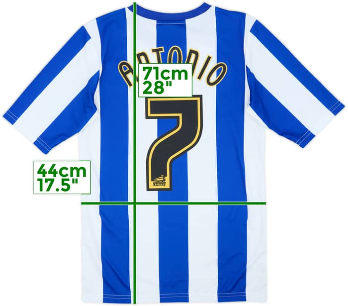 2012-13 Sheffield Wednesday Home Shirt Antonio #7 - 7/10 - (S)