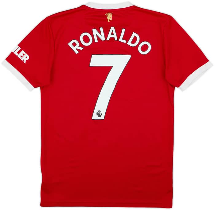 2021-22 Manchester United Home Shirt Ronaldo #7 - 8/10 - (S)