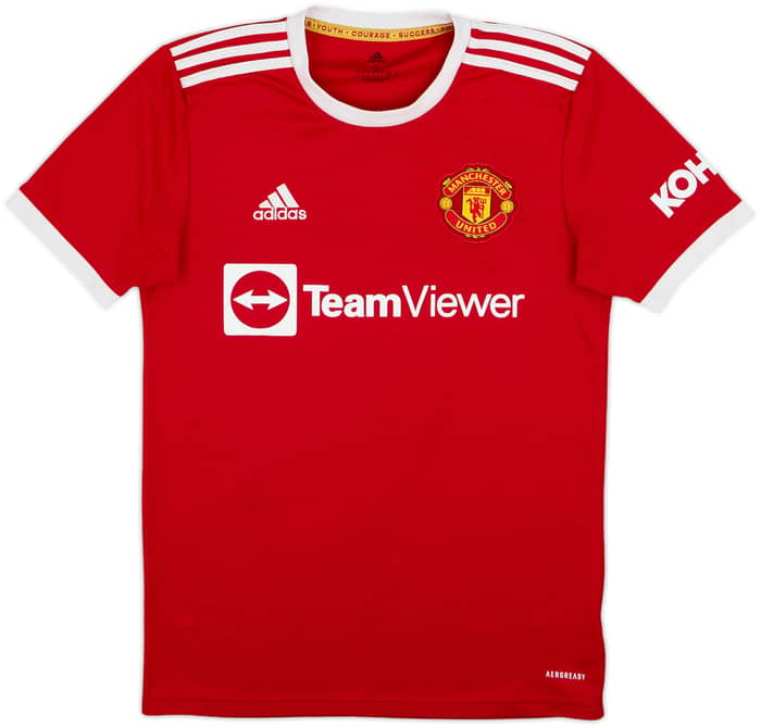 2021-22 Manchester United Home Shirt Ronaldo #7 - 8/10 - (S)