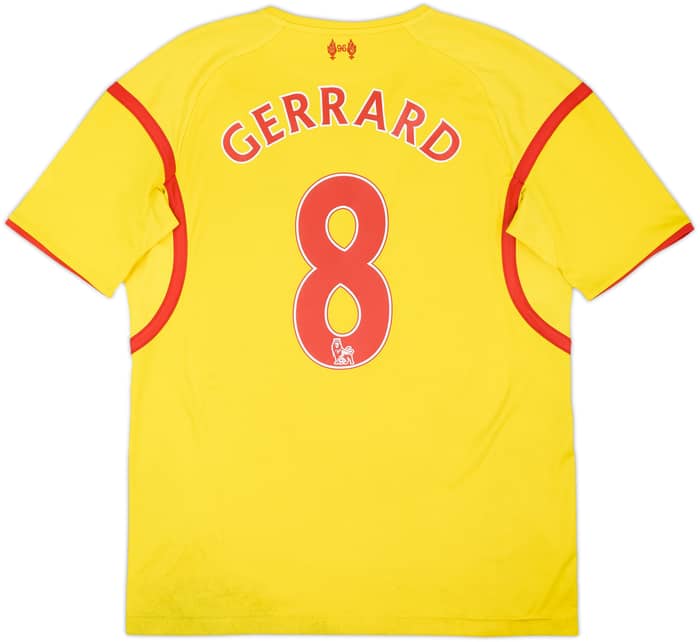 2014-15 Liverpool Away Shirt Gerrard #8 - 4/10 - (M)