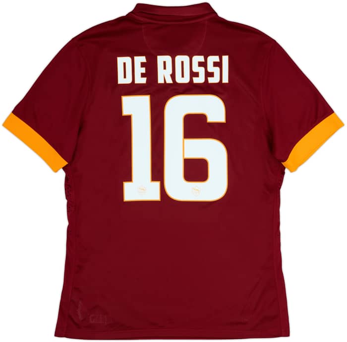 2014-15 Roma Authentic Home Shirt De Rossi #16 - 10/10 - (XL)