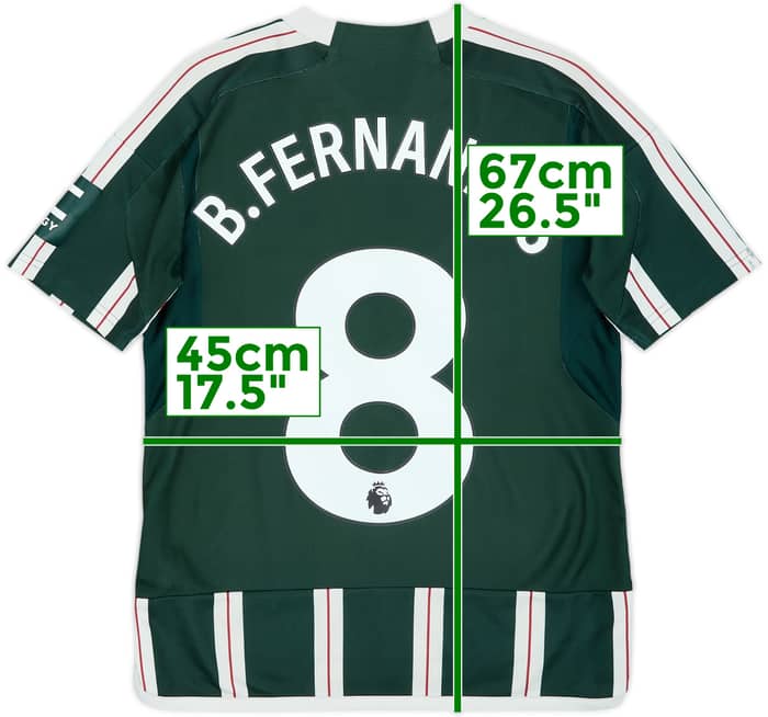 Camiseta de visitante del Manchester United 2023-24 B.Fernandes #8 - 6/10 - (13-14 años)