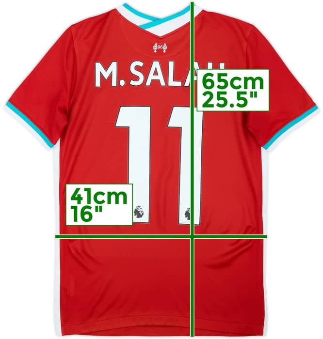 2020-21 Liverpool Home Shirt M.Salah #11 - 8/10 - (L.Boys)