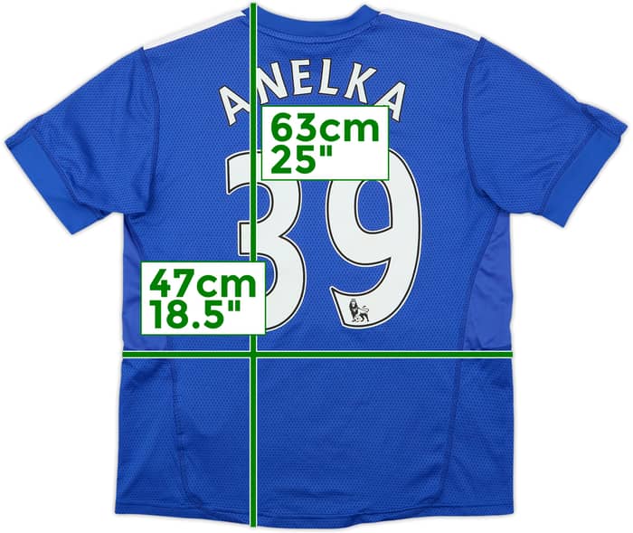 Camiseta de local del Chelsea 2009-10 Anelka #39 - 8/10 - (15-16 años)