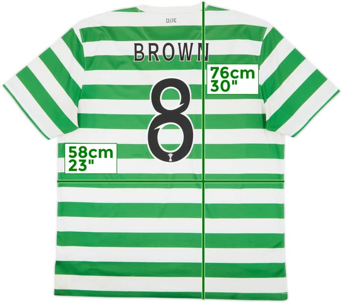 2012-13 Celtic '125th Anniversary' Home Shirt Brown #8 - 5/10 - (XL)