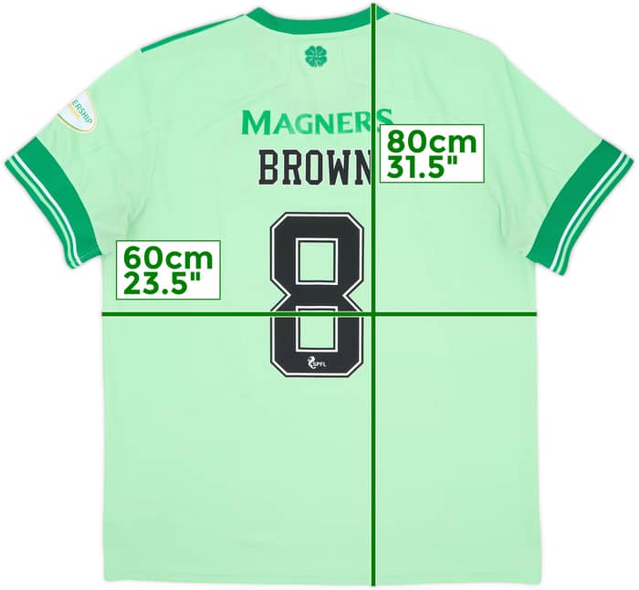 2020-21 Celtic Away Shirt Brown #8 - 7/10 - (XL)