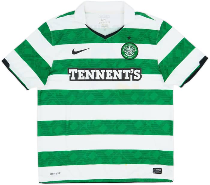 2010-12 Celtic Home Shirt Brown #8 - 6/10 - (L)