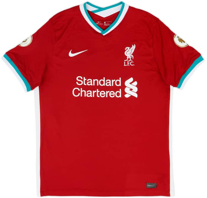 2020-21 Liverpool Home Shirt Virgil #4 - 8/10 - (L)