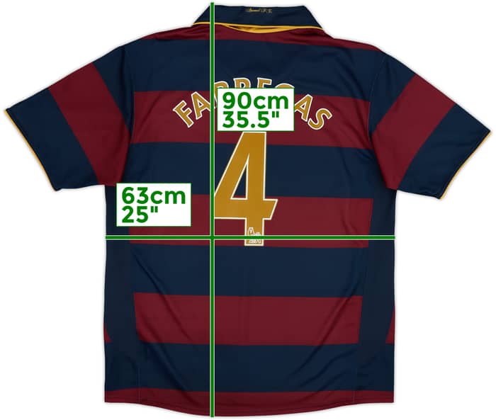 2007-08 Arsenal Third Shirt Fabregas #4 - 8/10 - (L)