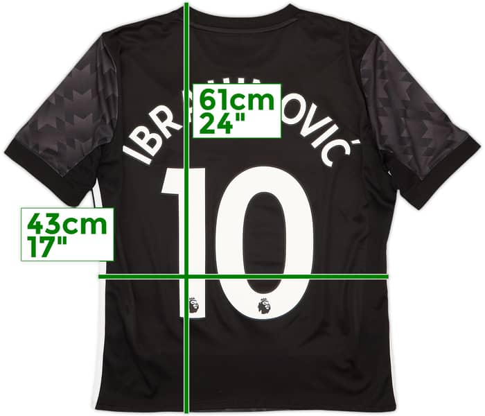 2017-18 Manchester United Away Shirt Ibrahimovic #10 - 6/10 - (L.Boys)