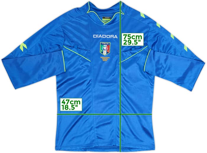 2013-14 Italy Diadora Referee L/S Shirt - 7/10 - (S)
