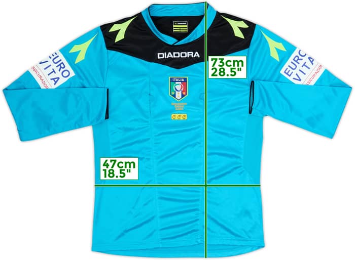 2015-16 Italy Diadora Referee L/S Shirt - 10/10 - (S)