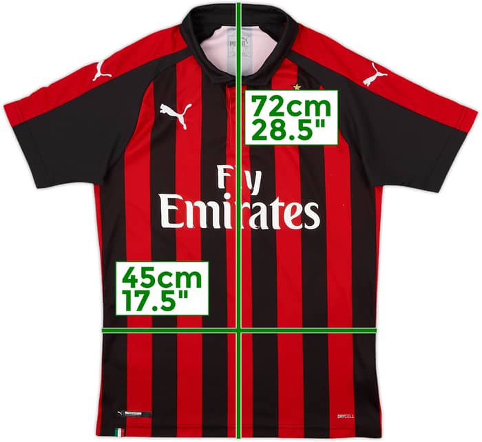 2018-19 AC Milan Home Shirt - 5/10 - (S)