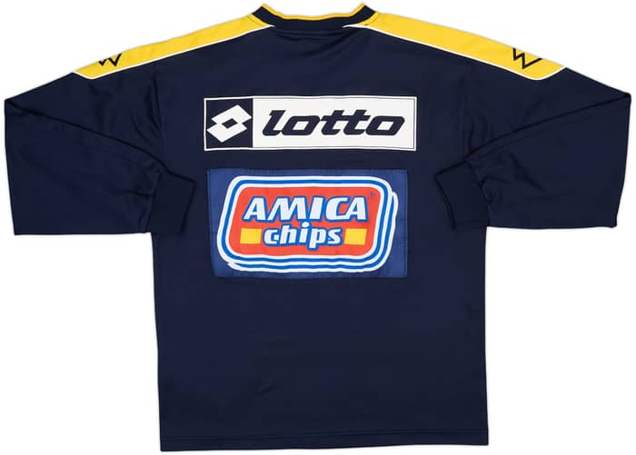 2000-02 Hellas Verona Player Issue Lotto Sweat Top - 7/10 - (M)