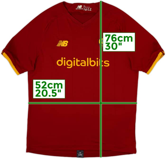2021-22 Roma Home Shirt - 6/10 - (L)