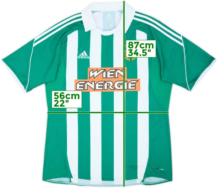 2009-10 Rapid Vienna Home Shirt - 9/10 - (XL)
