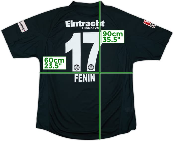 2006-08 Eintracht Frankfurt Third Shirt Fenin #17 - 8/10 - (3XL)