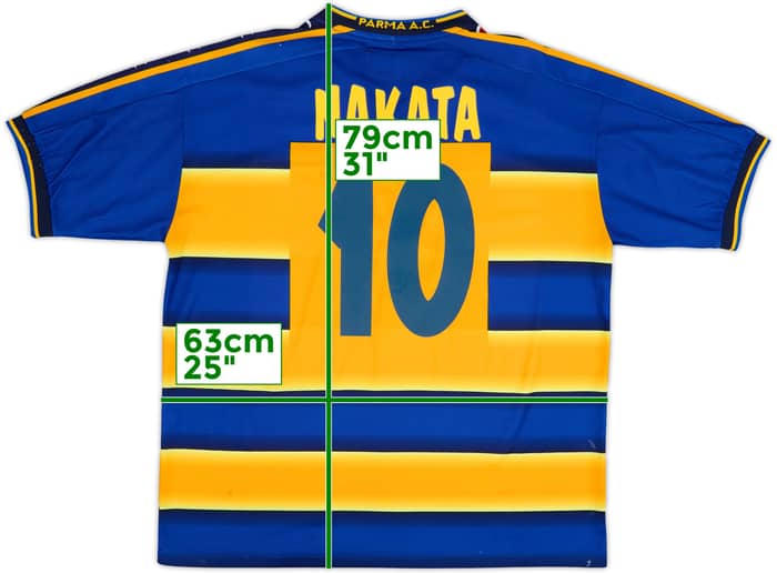2001-02 Parma Home Shirt Nakata #10 - 5/10 - (XL)