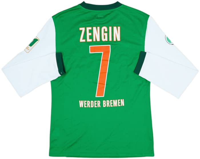 2009-10 Werder Bremen II Match Issue Home L/S Shirt Zengin #7