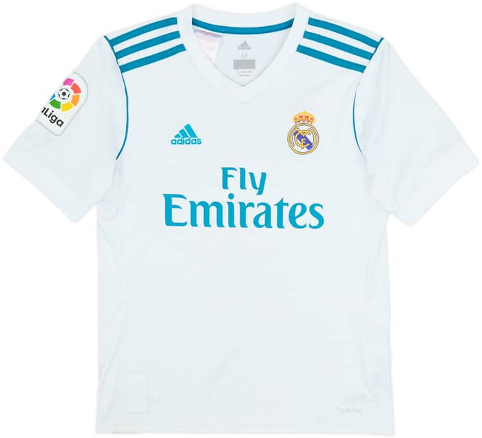 2017-18 Real Madrid Home Shirt Ronaldo #7 - 6/10 - (M.Boys)