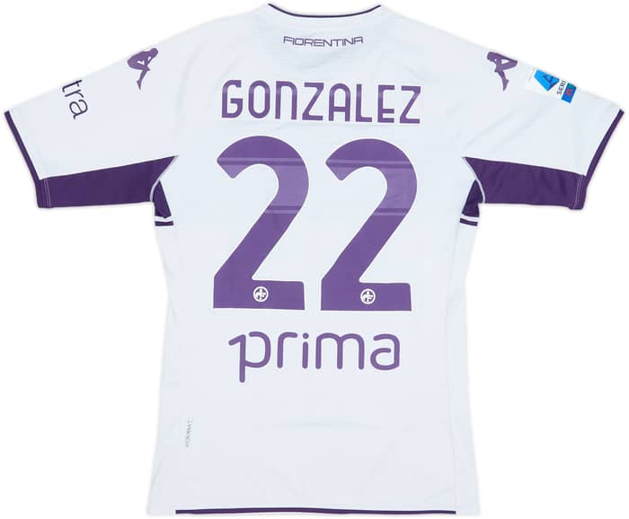 2021-22 Fiorentina Away Shirt Gonzalez #22 - 6/10 - (L)