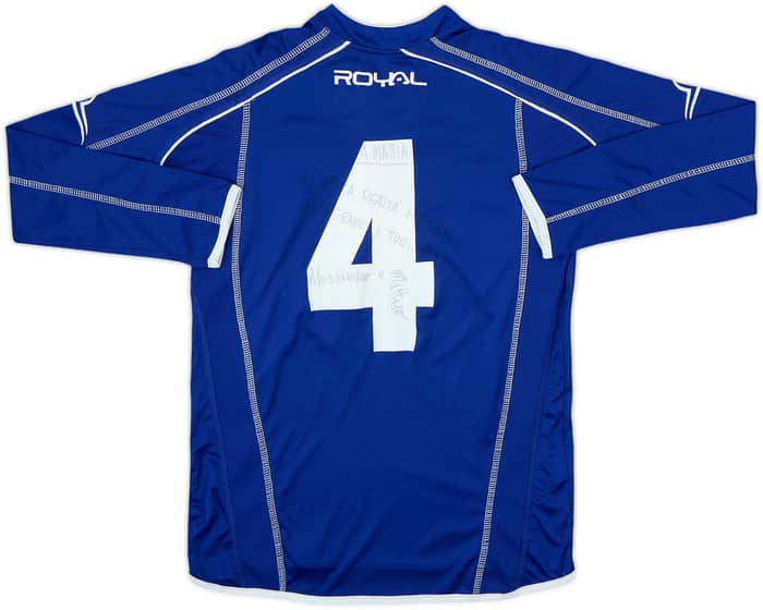 2013-14 Empoli Signed Royal Training L/S Shirt #4 - 9/10 - (S)
