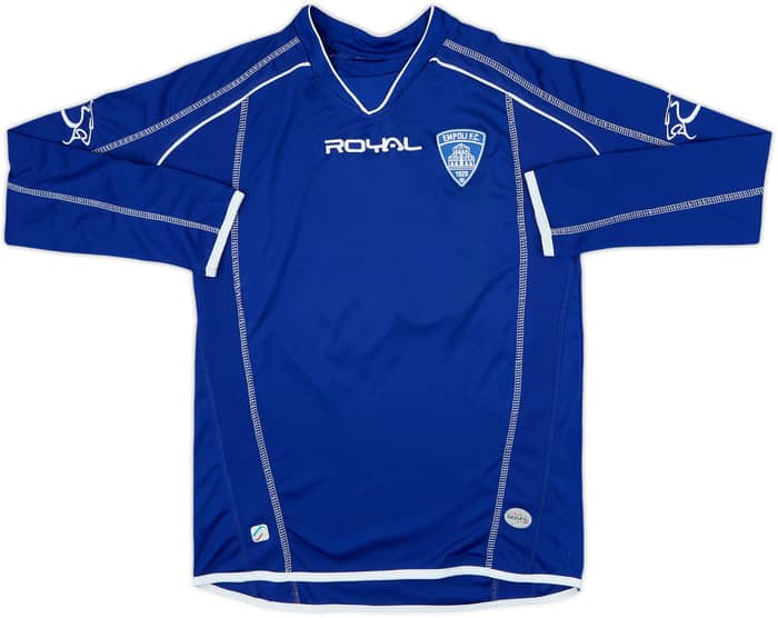 2013-14 Empoli Signed Royal Training L/S Shirt #4 - 9/10 - (S)