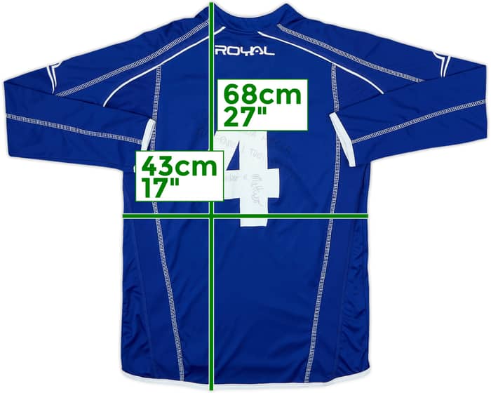 2013-14 Empoli Signed Royal Training L/S Shirt #4 - 9/10 - (S)