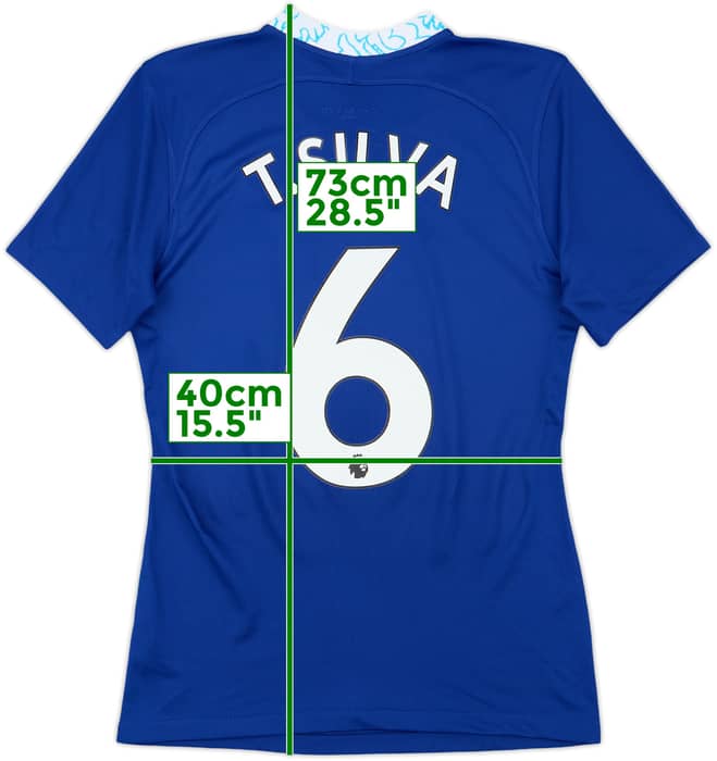 2022-23 Chelsea Authentic Home Shirt T.Silva #6 - 10/10 - (S)